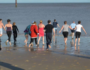 The 2011 Boxing Day Charity Dip - Sea Palling Beach, Norfolk